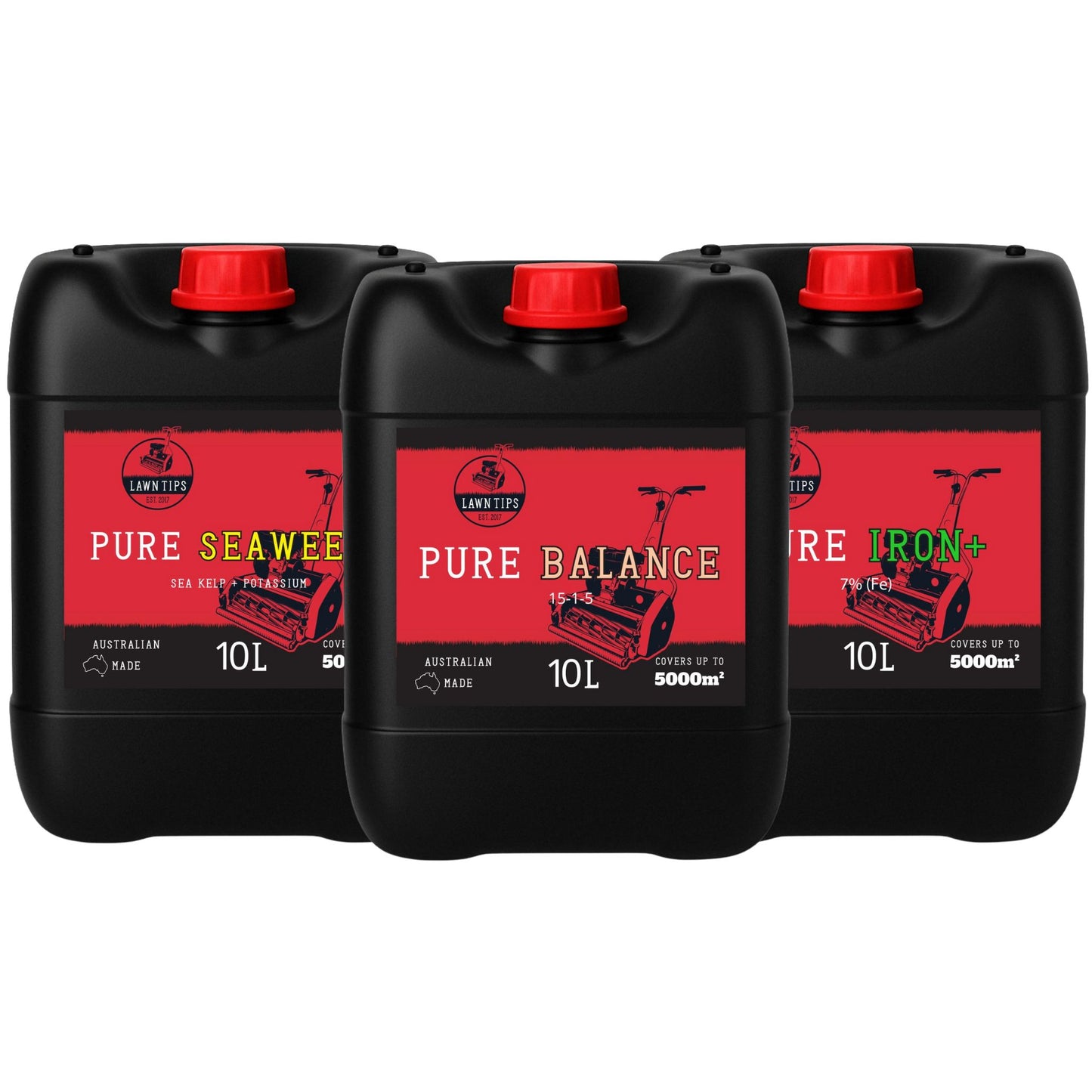 Pure Lawn Tips Mix liquid fertiliser bundle