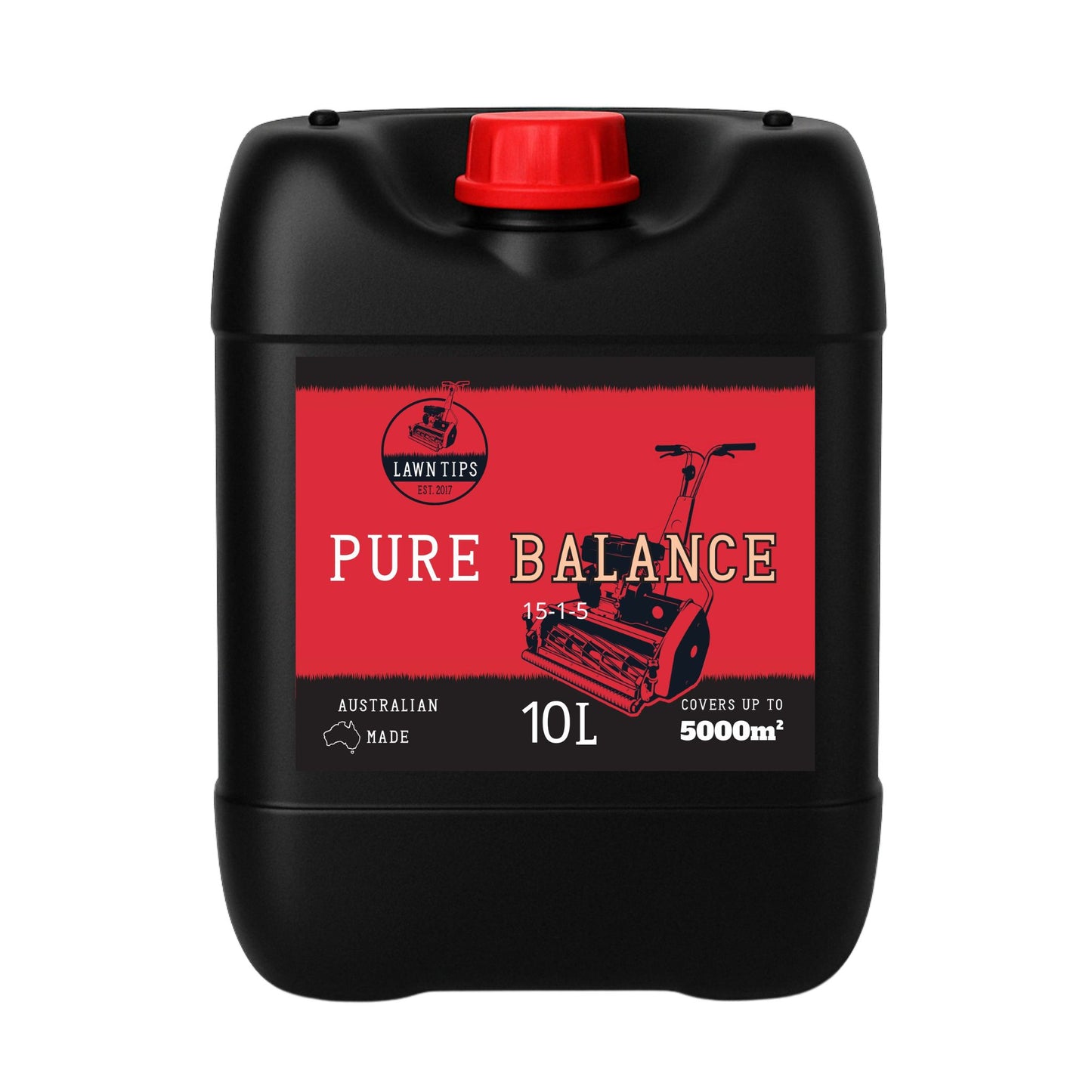 Bottle of Pure Balance liquid lawn fertiliser