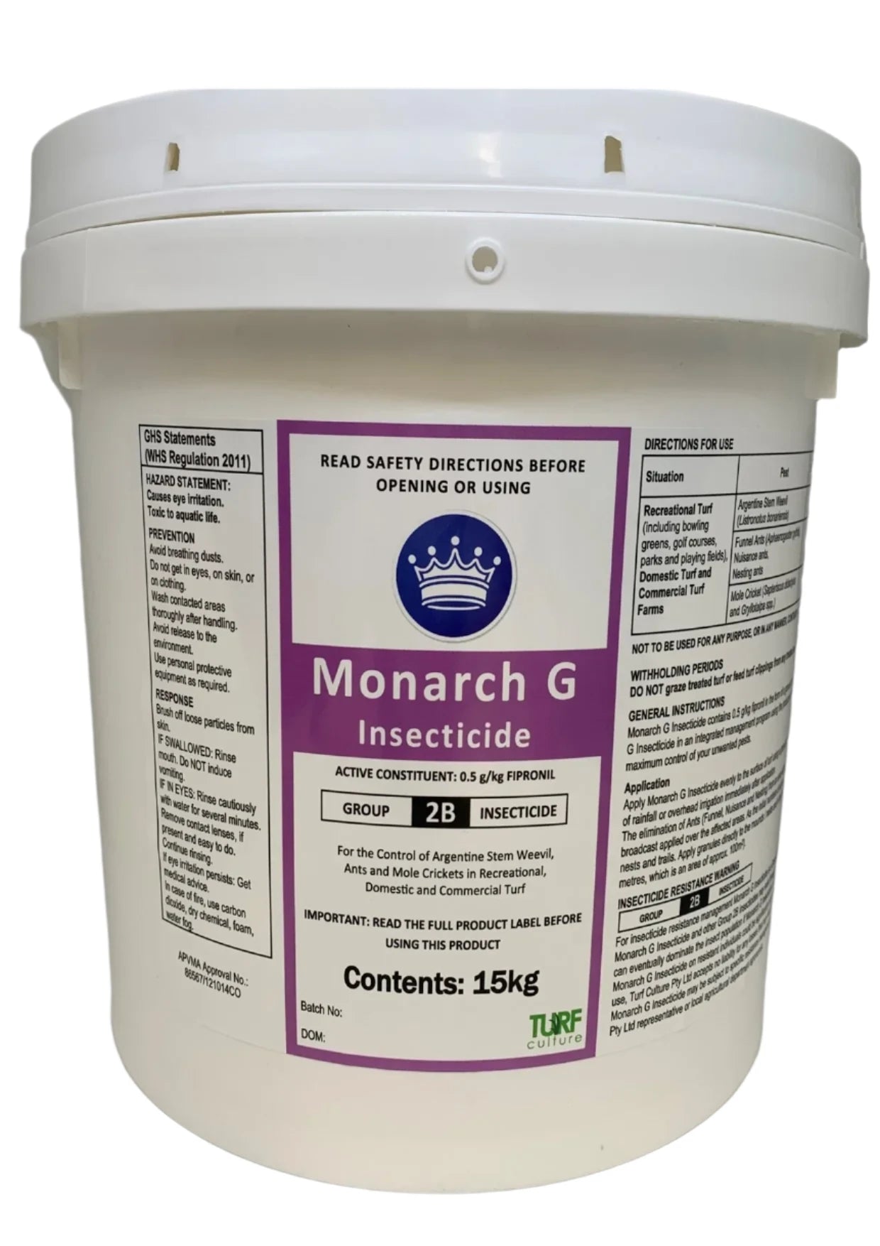 Bag of Monarch G granular insecticide