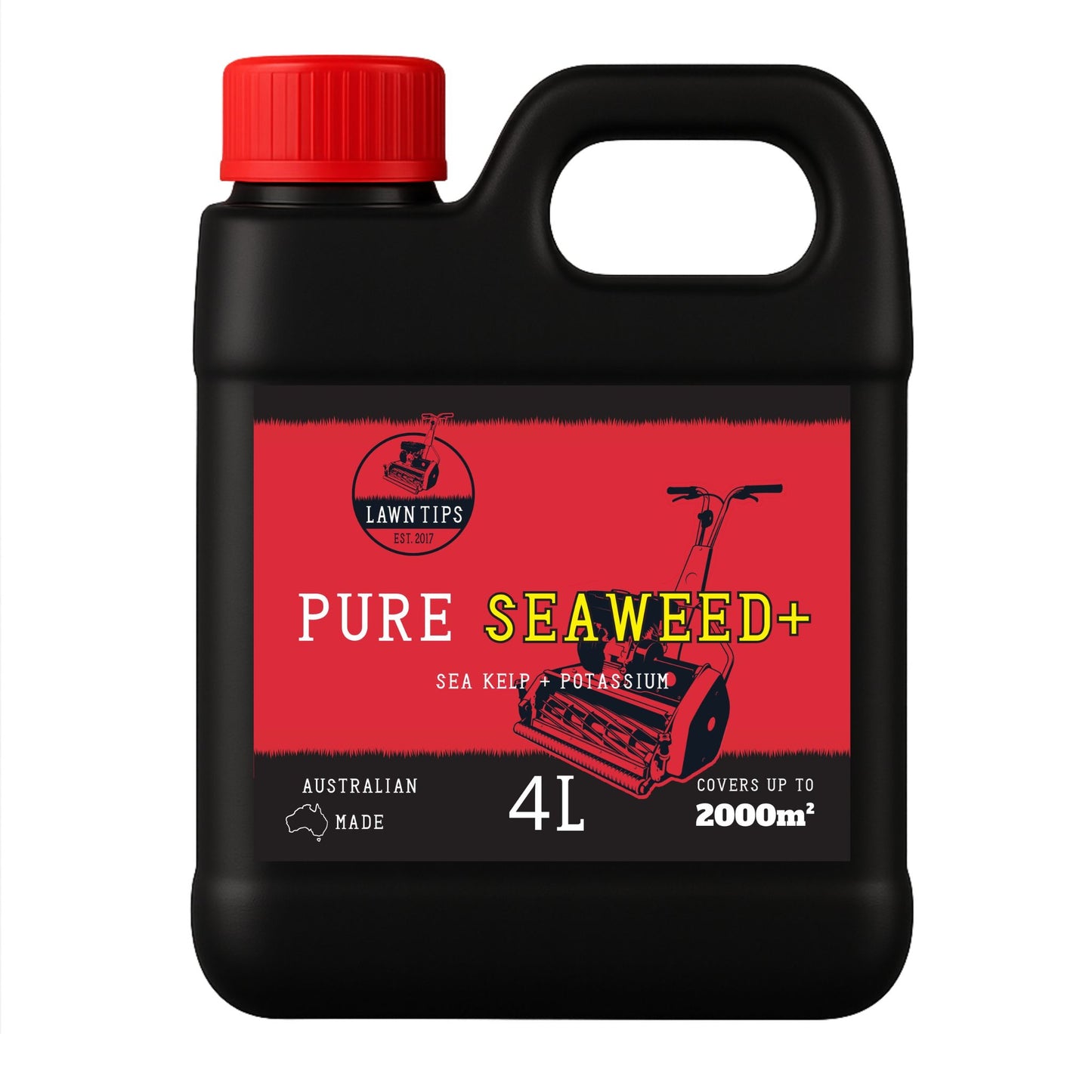 Bottle of Pure Seaweed+ liquid lawn fertiliser