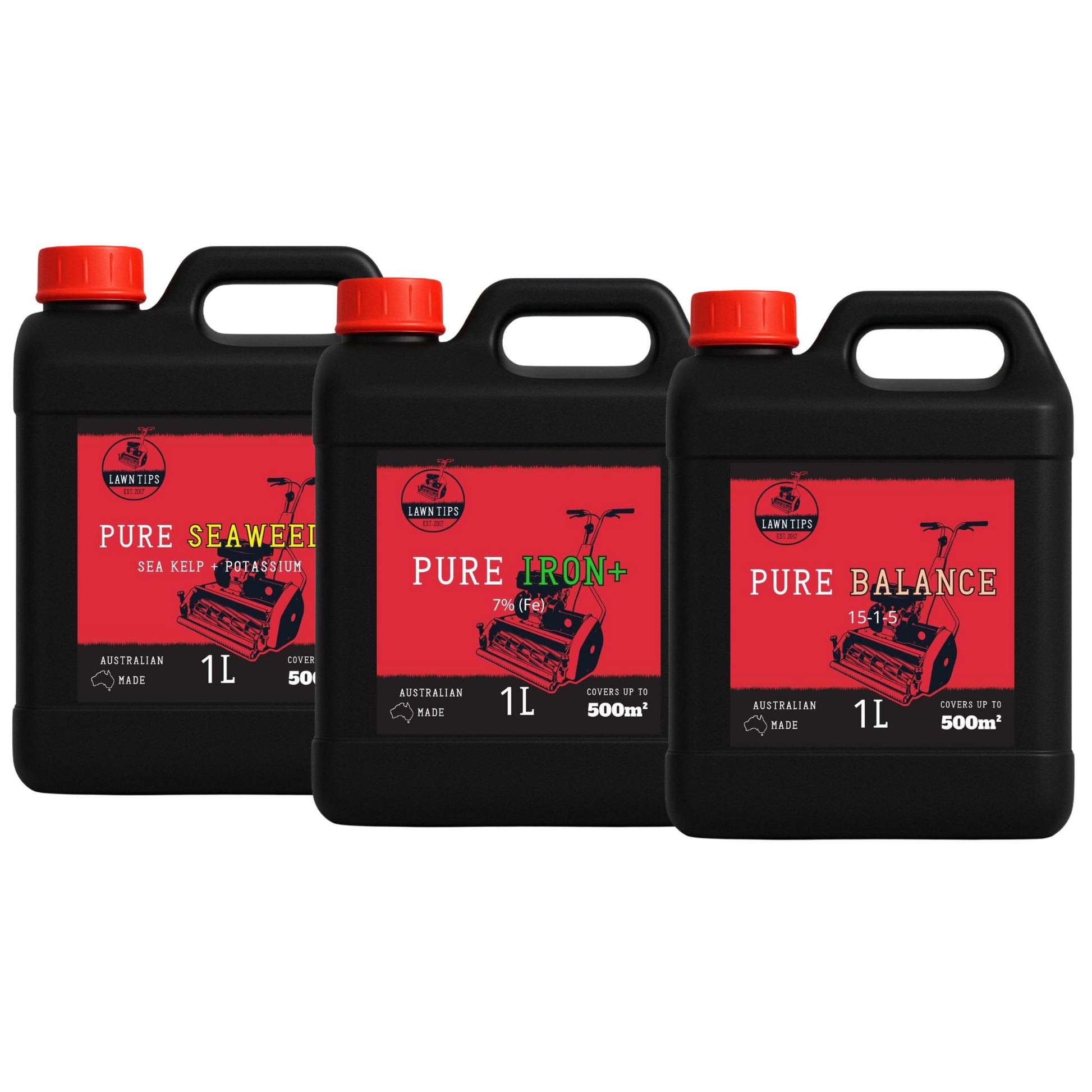 Pure Lawn Tips Mix liquid fertiliser bundle