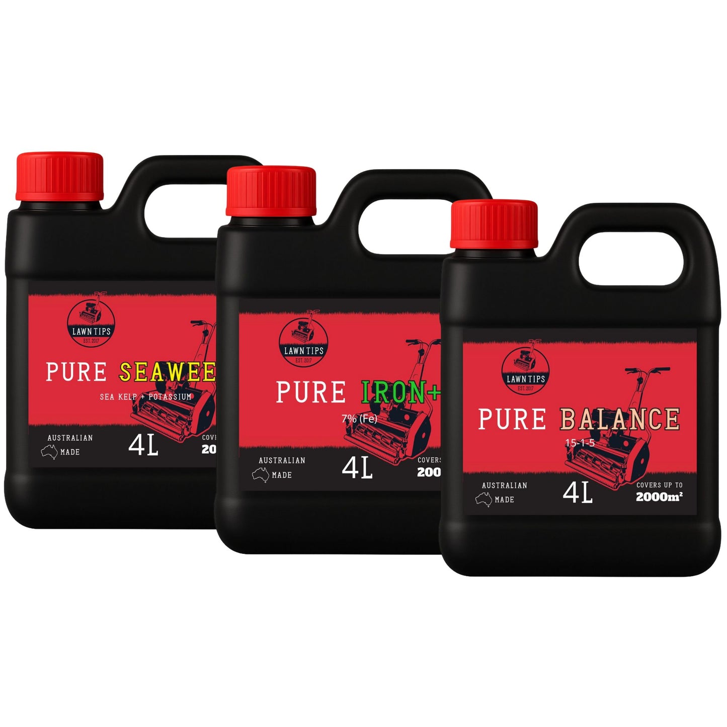 Pure Lawn Tips Mix liquid fertiliser bundle
