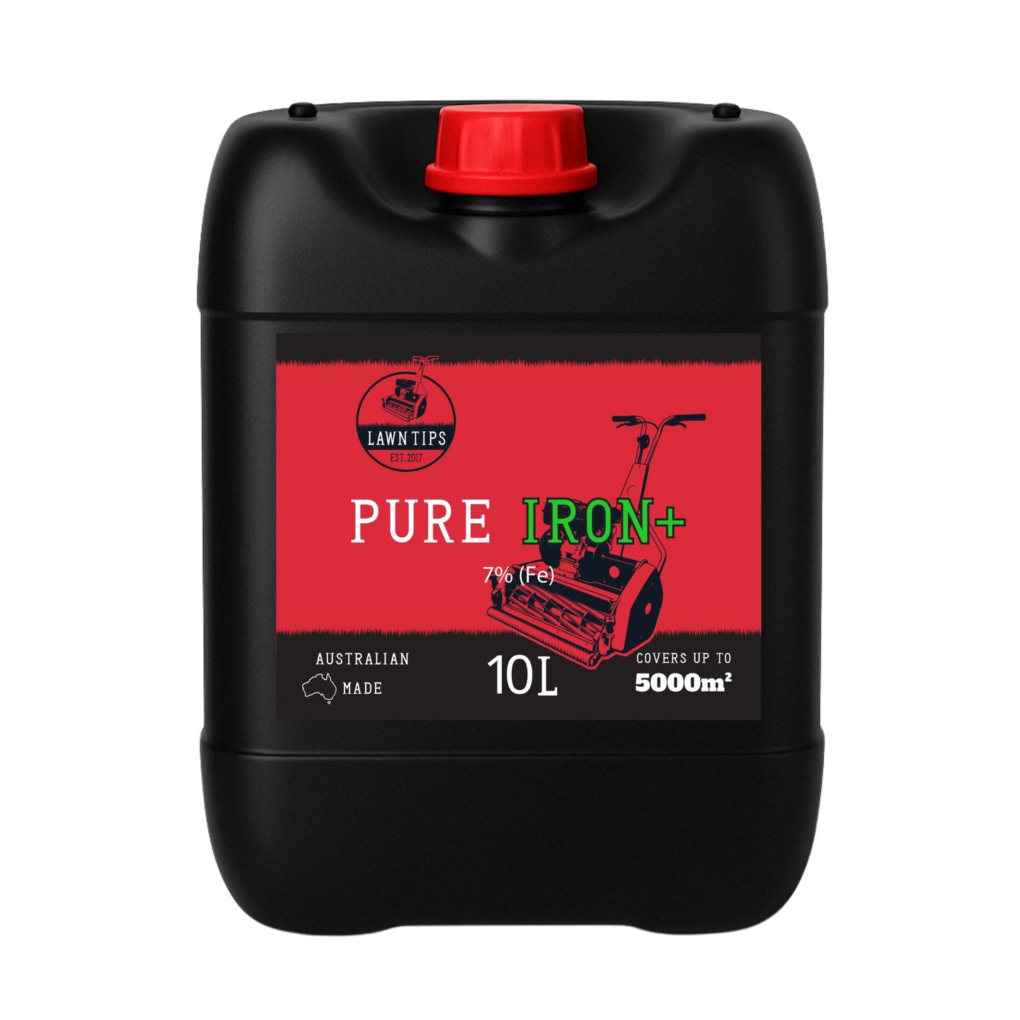 Bottle of Pure Iron+ liquid lawn fertiliser