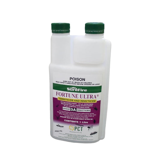 Bottle of Fortune Ultra lawn insecticide