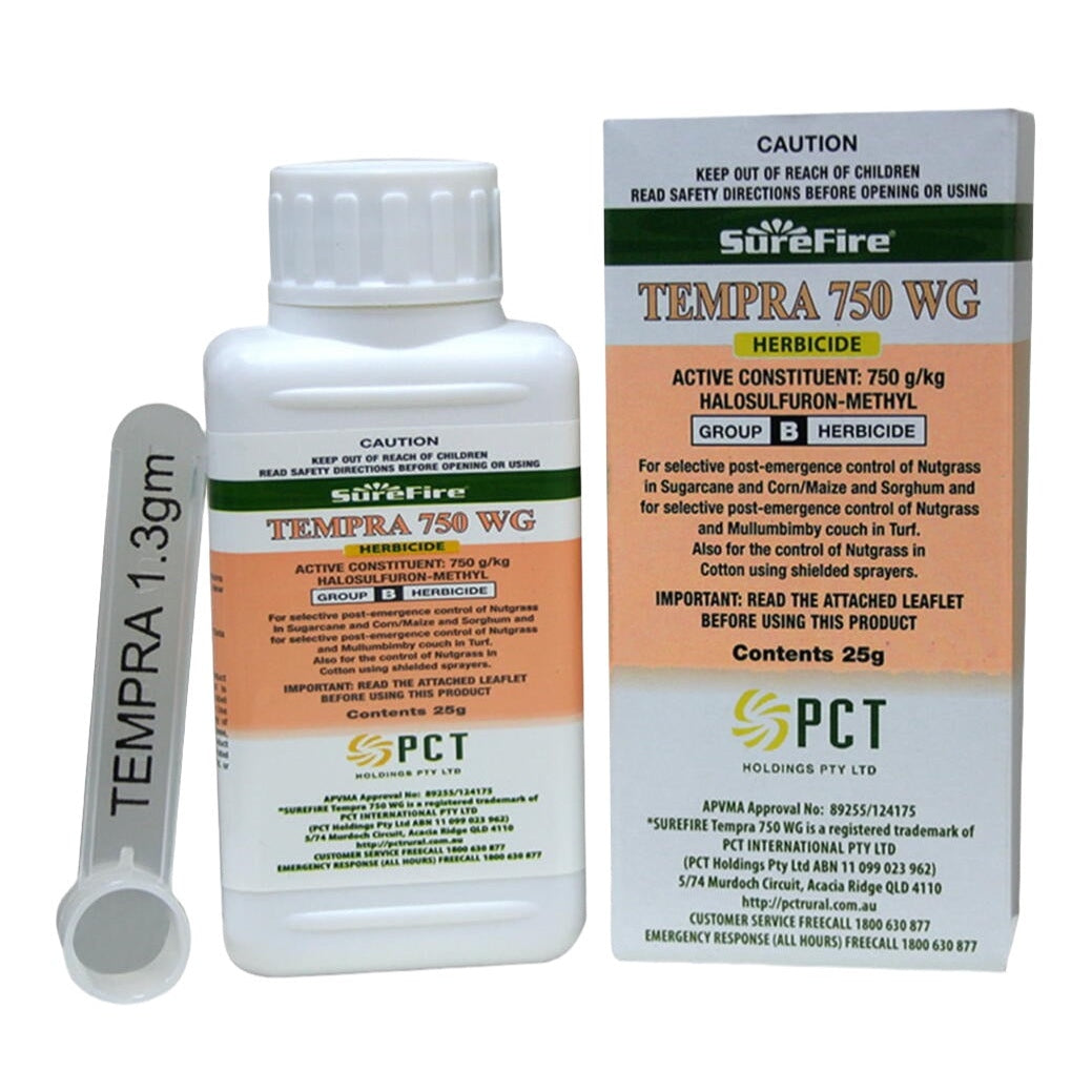 25g pack of Tempra 750 WG herbicide