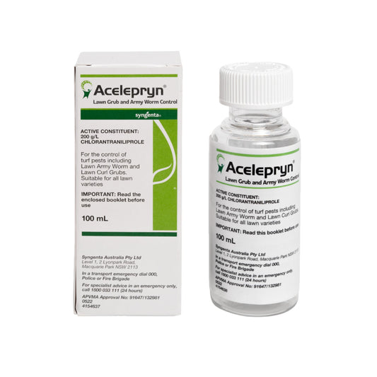 Bottle of Acelepryn liquid turf insecticide