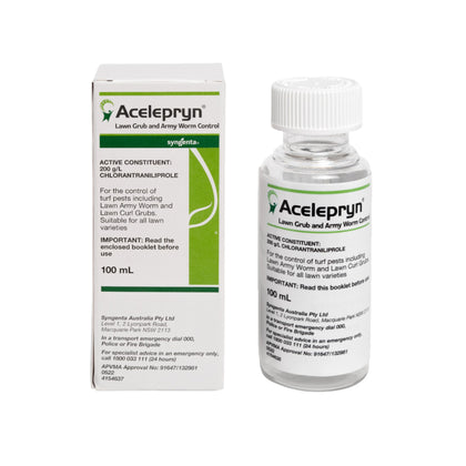 Bottle of Acelepryn liquid turf insecticide