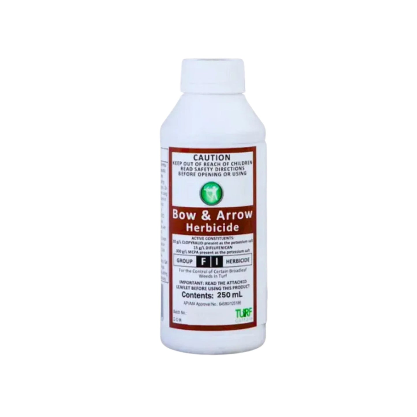 Bottle of Bow and Arrow broadleaf herbicide