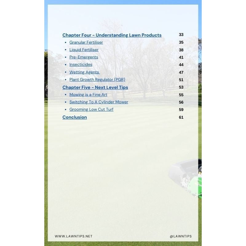The Ultimate Lawn Guide eBook cover