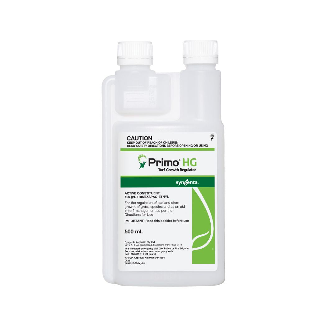Bottle of Primo HG turf growth regulator